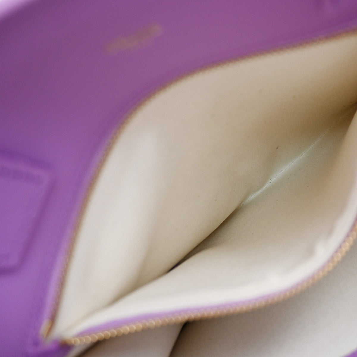 Celine Vertical Cabas Tote Canvas with Leather, Purple, Canvas, Tote Bag