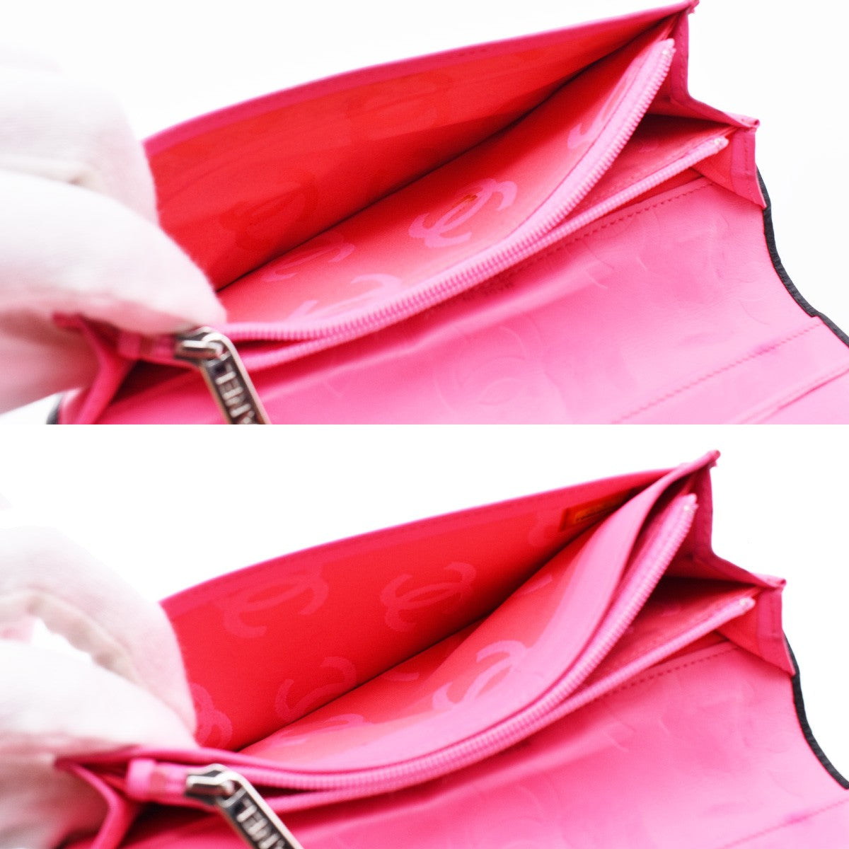 Chanel Cambon Bifold Wallet Quilted Lambskin, BLACK, LEATHER, Wallets