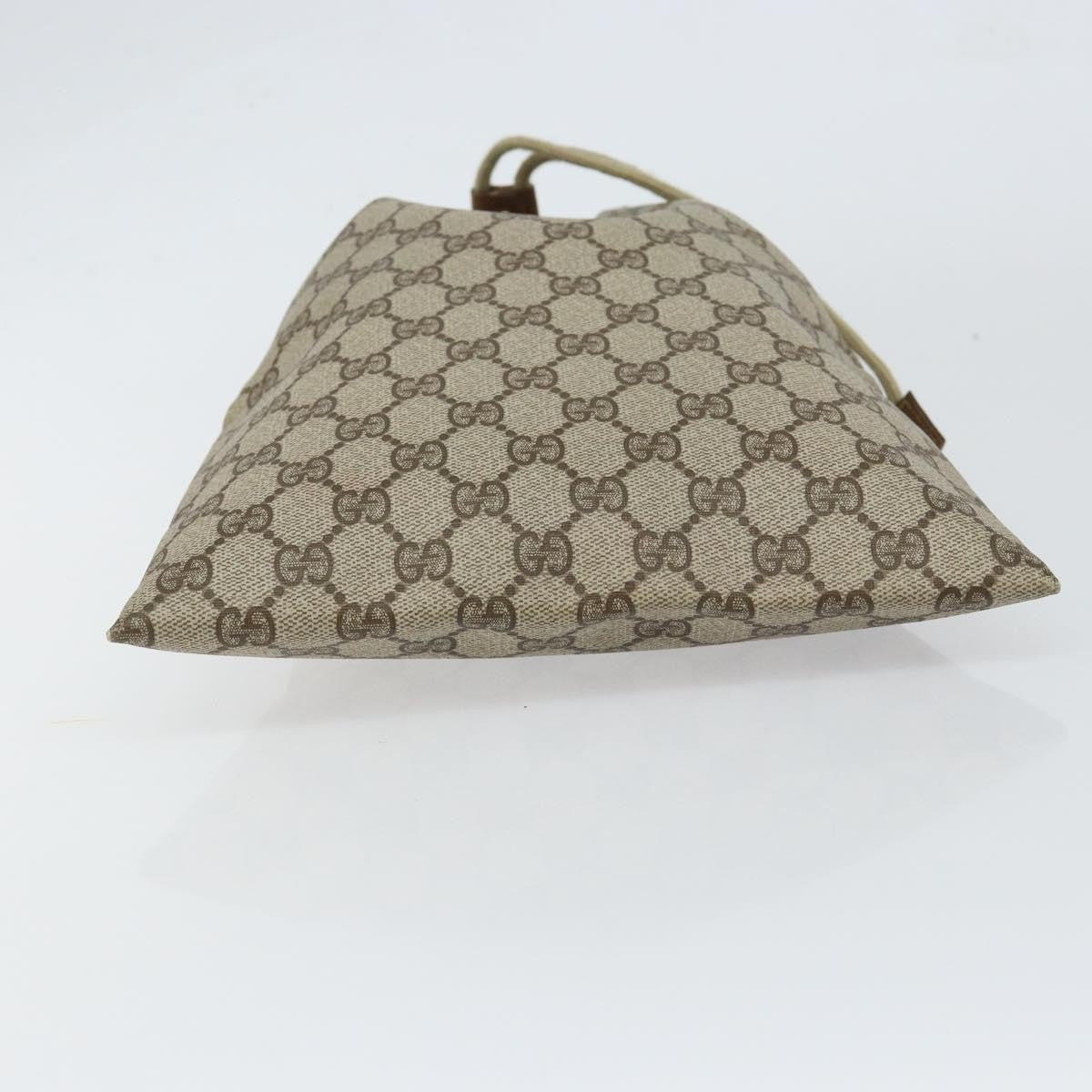 Gucci Drawstring Bucket Bag GG Canvas, BEIGE, CANVAS, Clutche & pouche
