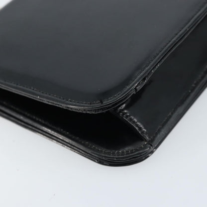 Chanel Wallet on Chain Quilted Patent, Black, Patent Leather, Shoulder Bag