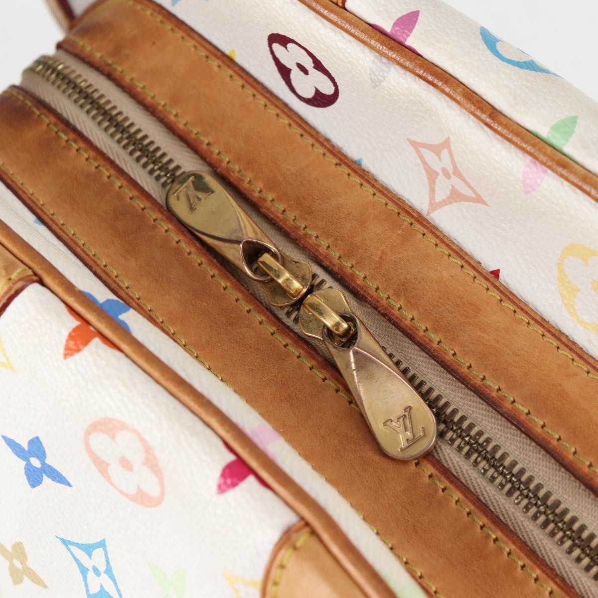 Louis Vuitton Claudia Handbag Monogram Multicolor, WHITE, CANVAS, Handbag