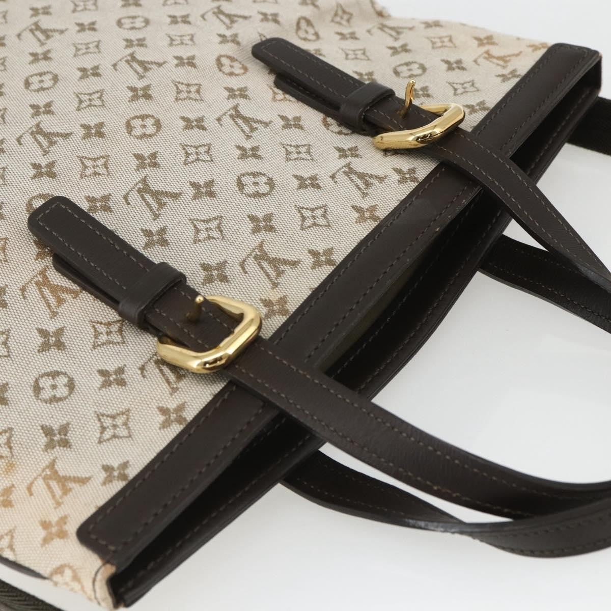 Louis Vuitton Francoise handbag Mini lin, KHAKI, CANVAS, Tote bag