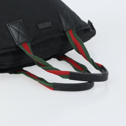 Gucci Web Zip Tote GG Canvas, BLACK, CANVAS, Tote bag