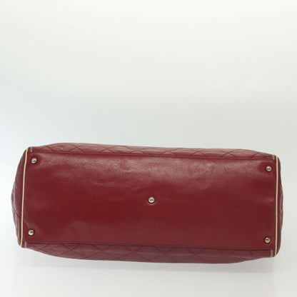 Chanel Vintage Reissue Chain Shopping Tote Leather, RED, LEATHER, Tote bag