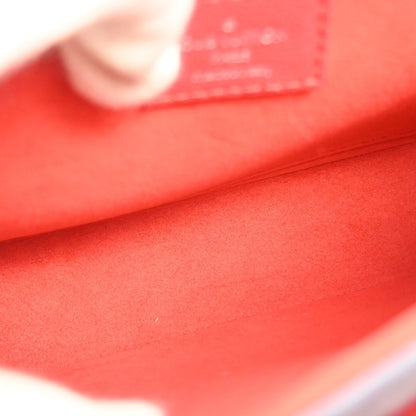 Louis Vuitton Very Messenger Monogram Leather, RED, LEATHER, Shoulder bag