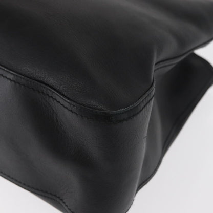 Salvatore Ferragamo Gancini Tote Leather, BLACK, LEATHER, Tote bag