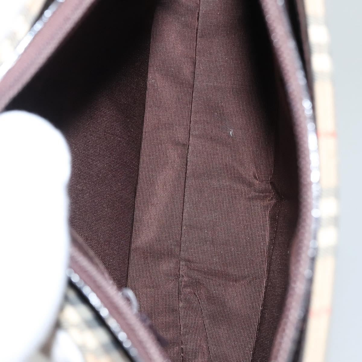 Burberry Shoulder Bag Nova Check Canvas, BEIGE, CANVAS, Shoulder bag