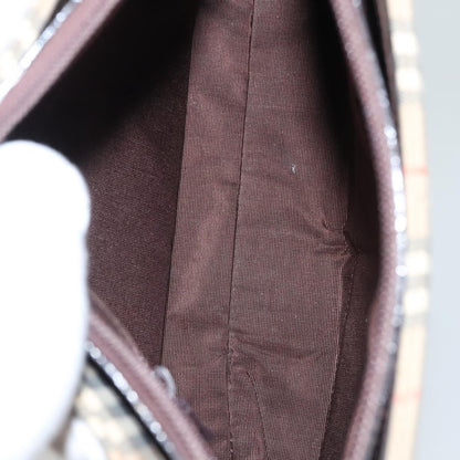 Burberry Shoulder Bag Nova Check Canvas, BEIGE, CANVAS, Shoulder bag