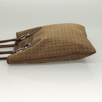Salvatore Ferragamo Gancini Tote Gancini Canvas, BROWN, CANVAS, Tote bag
