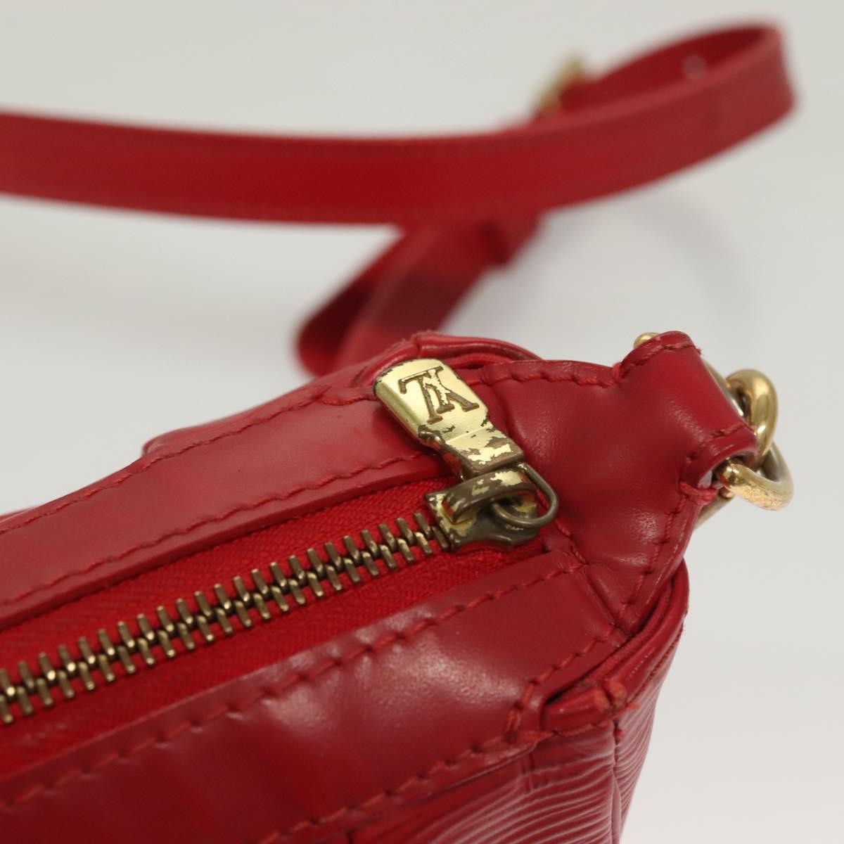 Louis Vuitton Danura Handbag Epi, RED, LEATHER, Handbag