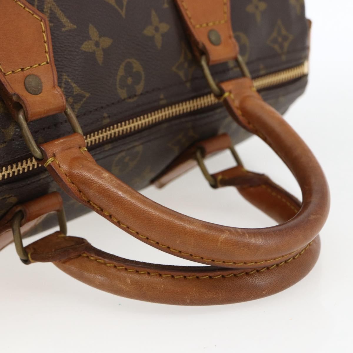 Louis Vuitton Speedy Handbag Monogram Canvas, BROWN, CANVAS, Handbag