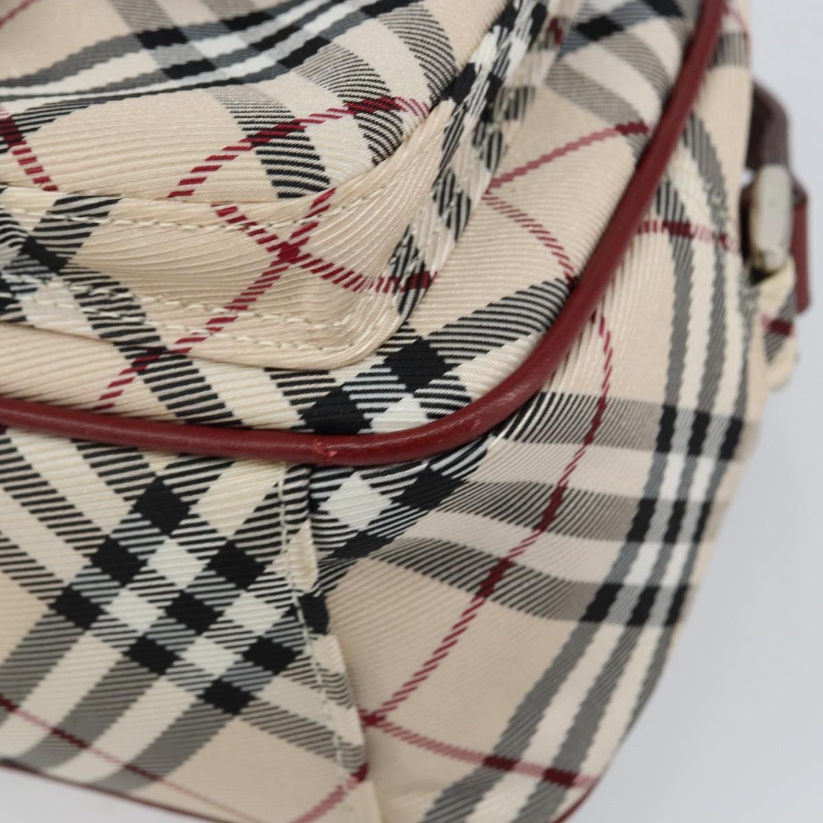 Burberry Nova Check Blue Label Canvas, BEIGE, CANVAS, Shoulder bag
