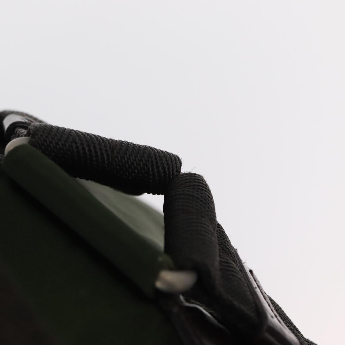 Prada Double Front Pocket Backpack Tessuto, Khaki, Nylon, Backpack