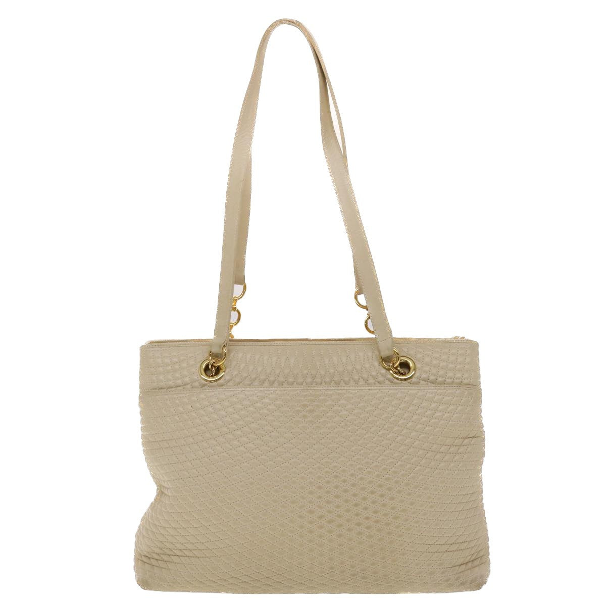 Bally Vintage Shoulder Bag Leather, BEIGE, LEATHER, Shoulder bag