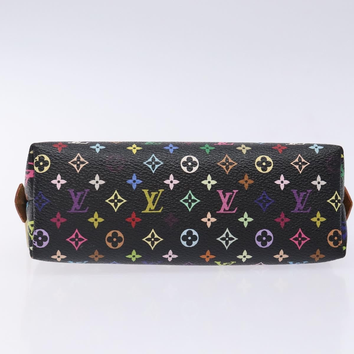 Louis Vuitton Cosmetic Pouch Monogram Multicolor, BLACK, CANVAS, Clutche & pouche
