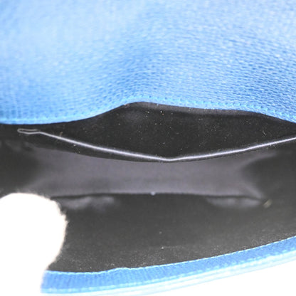 Saint Laurent Chyc Flap Bag Leather, NAVY, LEATHER, Shoulder bag