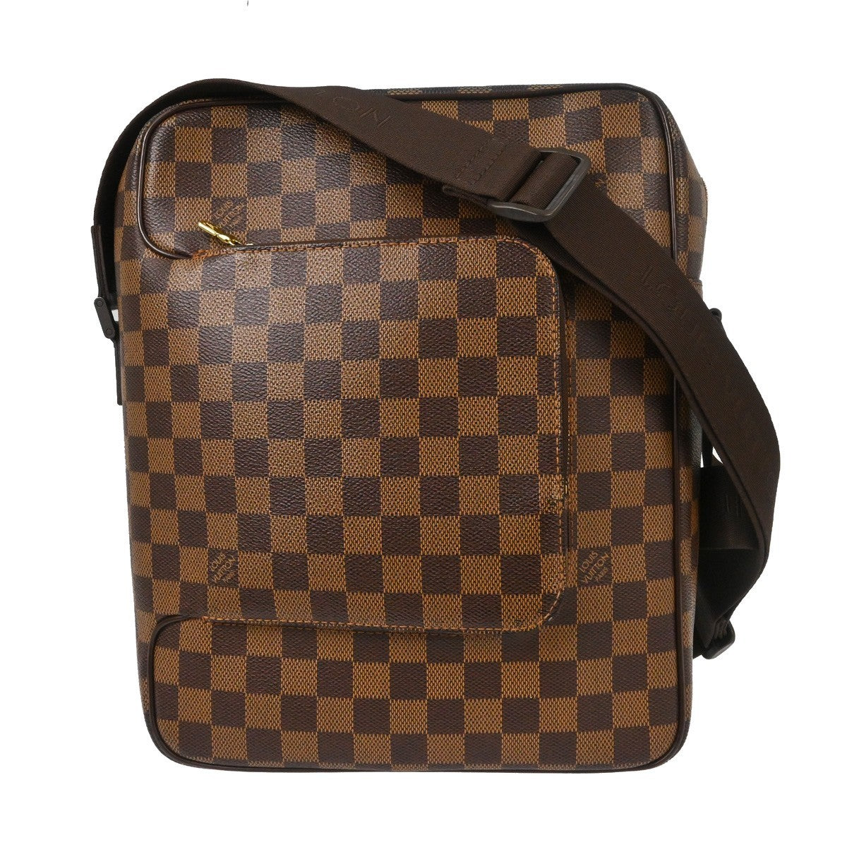 Louis Vuitton Olav Handbag Damier, Brown, Canvas, Shoulder Bag