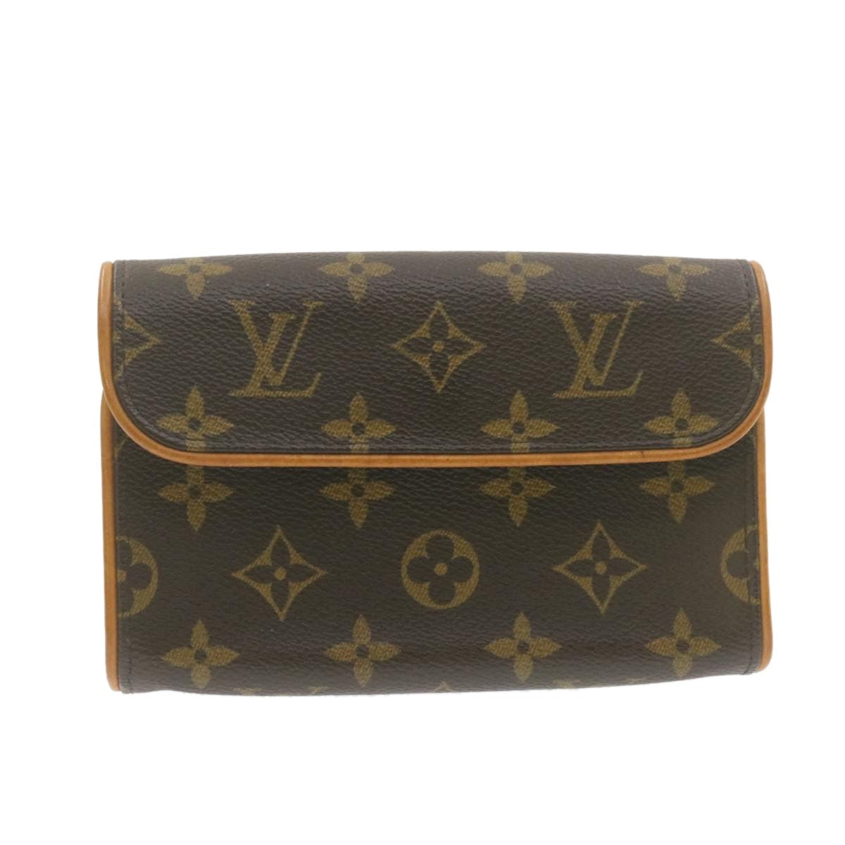 Louis Vuitton Florentine Waist Bag Monogram Canvas, BROWN, CANVAS, Travel bag
