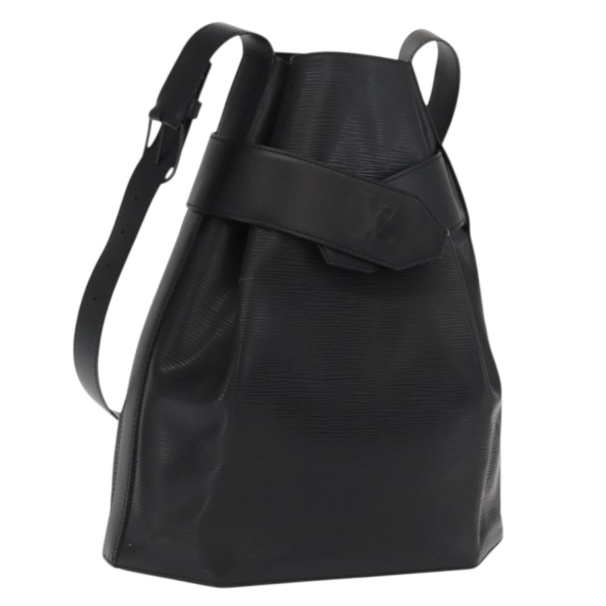 Louis Vuitton Vintage Sac d'Epaule Handbag Epi Leather, BLACK, LEATHER, Shoulder bag