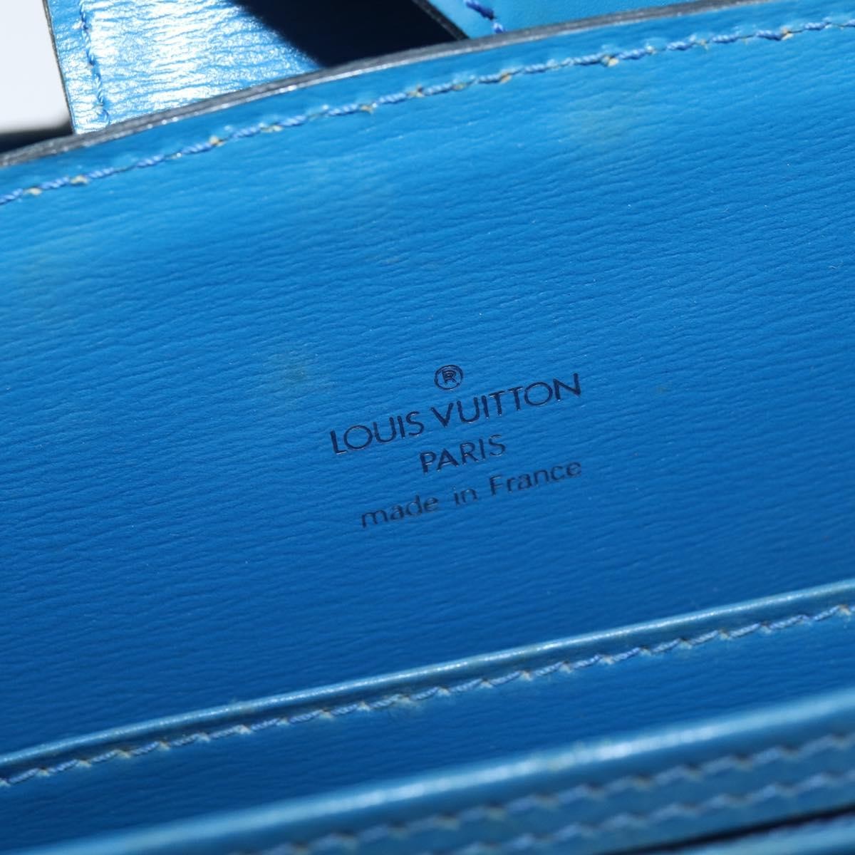 Louis Vuitton Capucines Shoulder Bag Epi Leather, BLUE, LEATHER, Shoulder bag