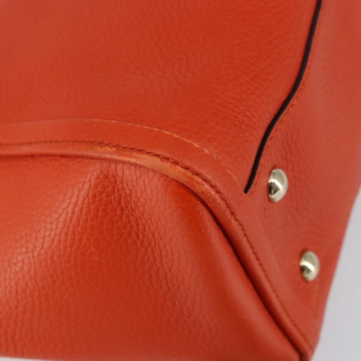 Gucci Soho Working Tote Leather, ORANGE, LEATHER, Handbag