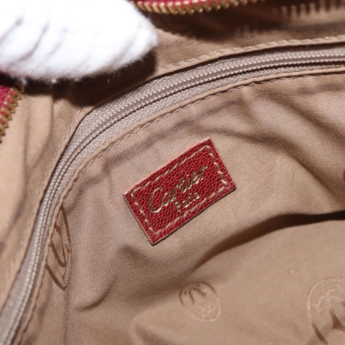 cartier Marcello Handbag Leather, BROWN, LEATHER, Handbag