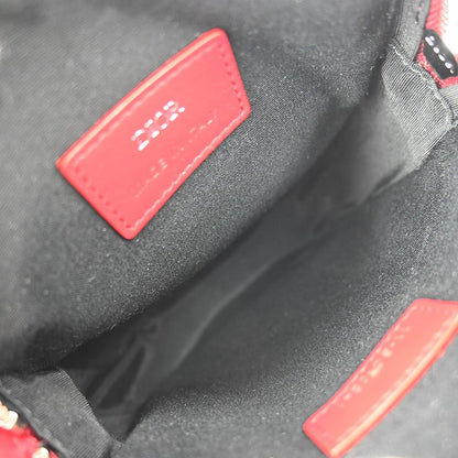 Christian Dior World Tour Zip Messenger Pouch Oblique Galaxy Leather, RED, LEATHER, Shoulder bag