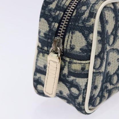 Christian Dior Vintage Trotter Pouch Diorissimo Canvas, NAVY, CANVAS, Clutche & pouche