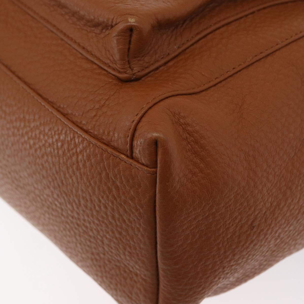 Valentino Garavani Vintage shoulder bag Leather, BROWN, LEATHER, Shoulder bag