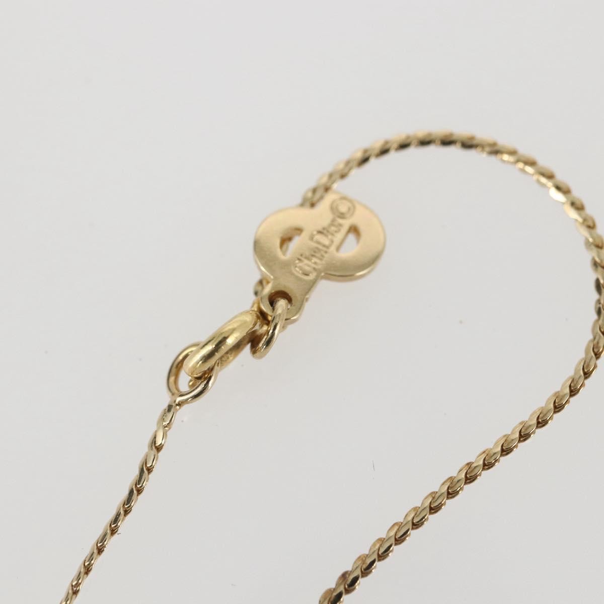 Christian Dior CD Pendant Necklace Metal, Gold, Metal, Necklace
