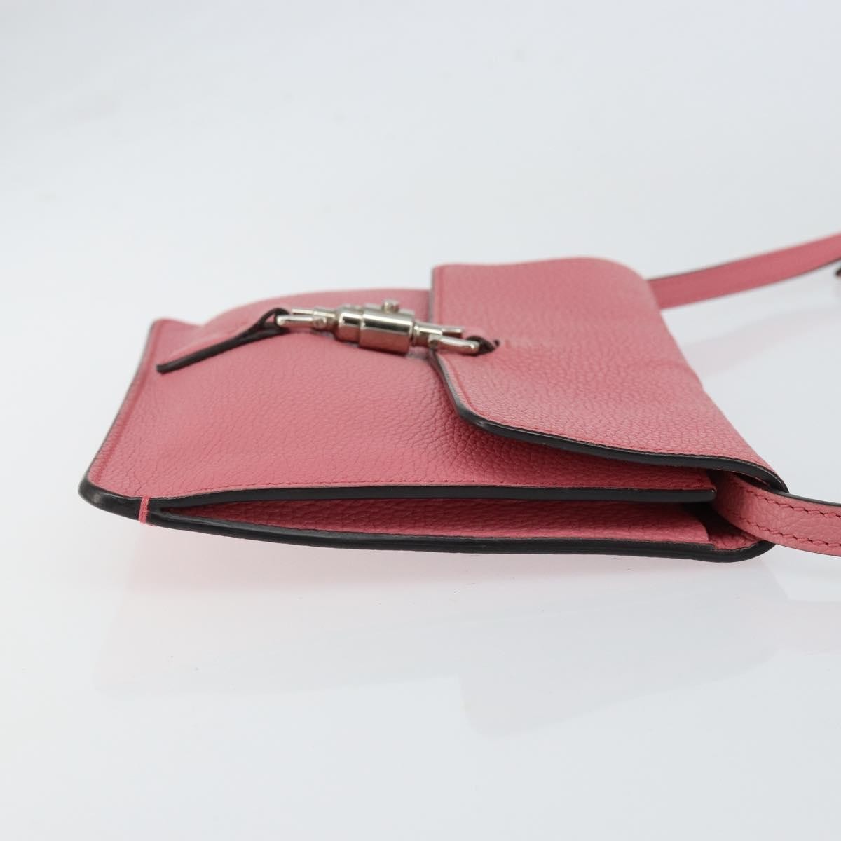 Gucci Jackie Soft Flap Shoulder Bag Leather, PINK, LEATHER, Shoulder bag