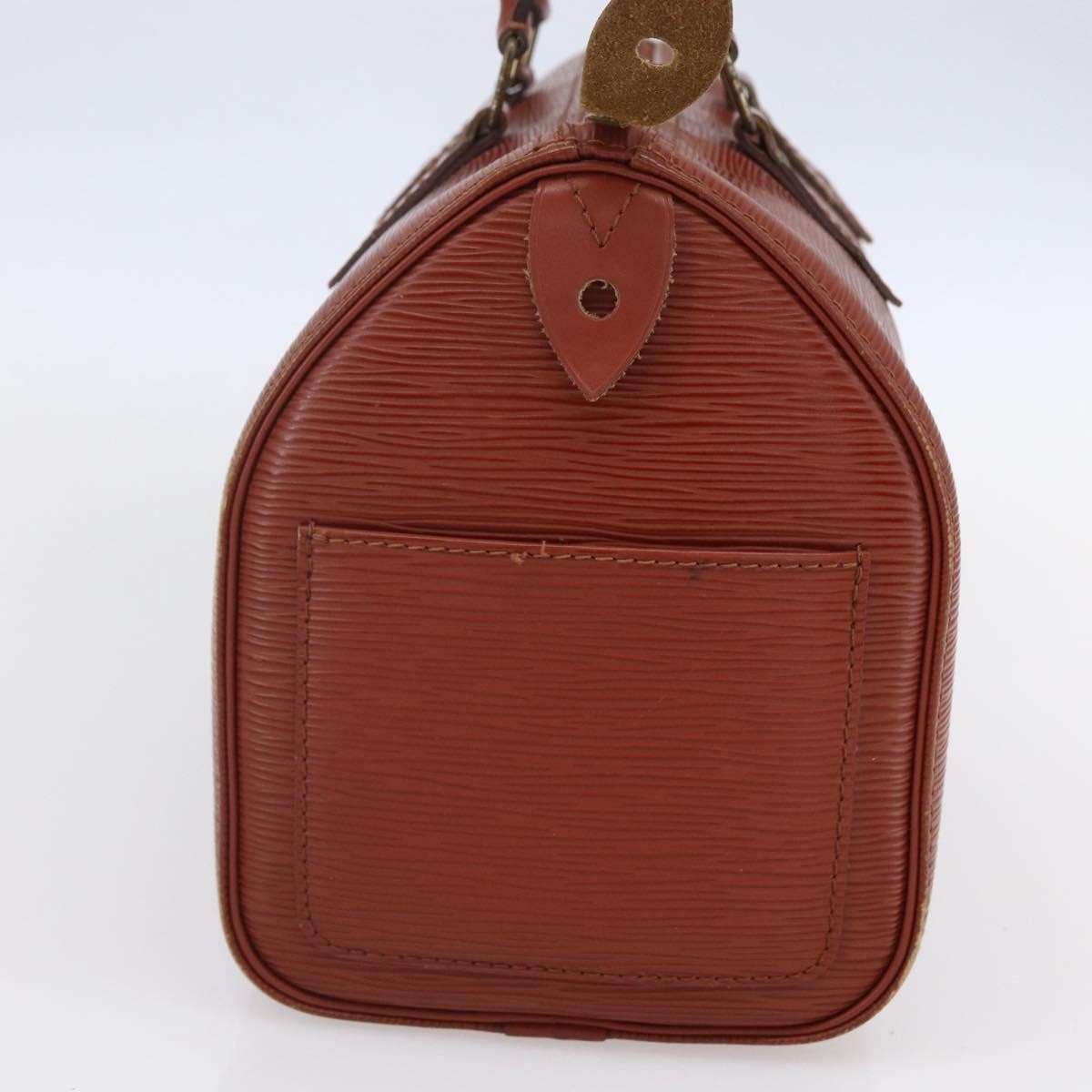 Louis Vuitton Speedy Handbag Epi Leather, BROWN, LEATHER, Handbag