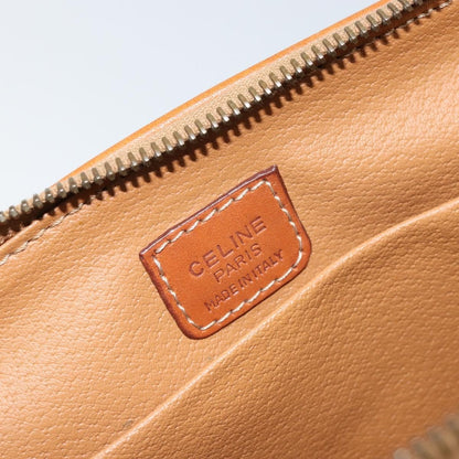 Celine Macadam Pochette Canvas and Leather, Brown, Canvas, Clutch