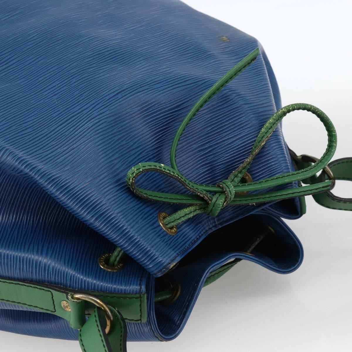 Louis Vuitton Bicolor Noe Handbag Epi Leather, Blue, Leather, Shoulder Bag