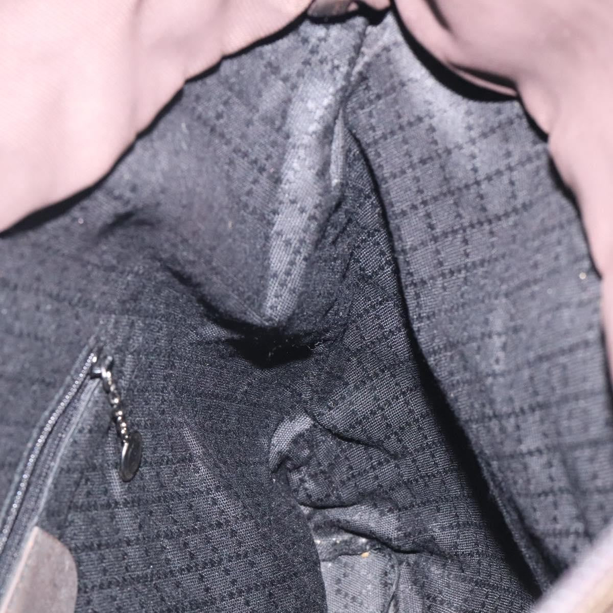 Gucci Vintage Bamboo Handle Tote Nylon, BROWN, NYLON, Tote bag