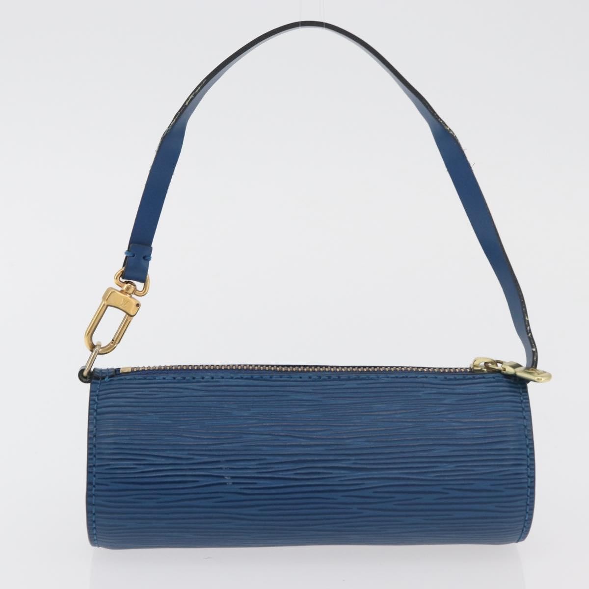 Louis Vuitton Soufflot Handbag Epi Leather, Blue, Leather, Handbag