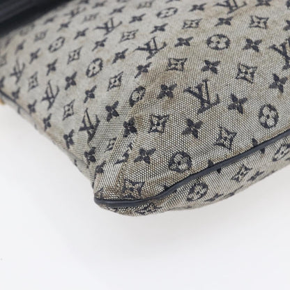 Louis Vuitton Francoise handbag Mini lin, BLUE, CANVAS, Tote bag