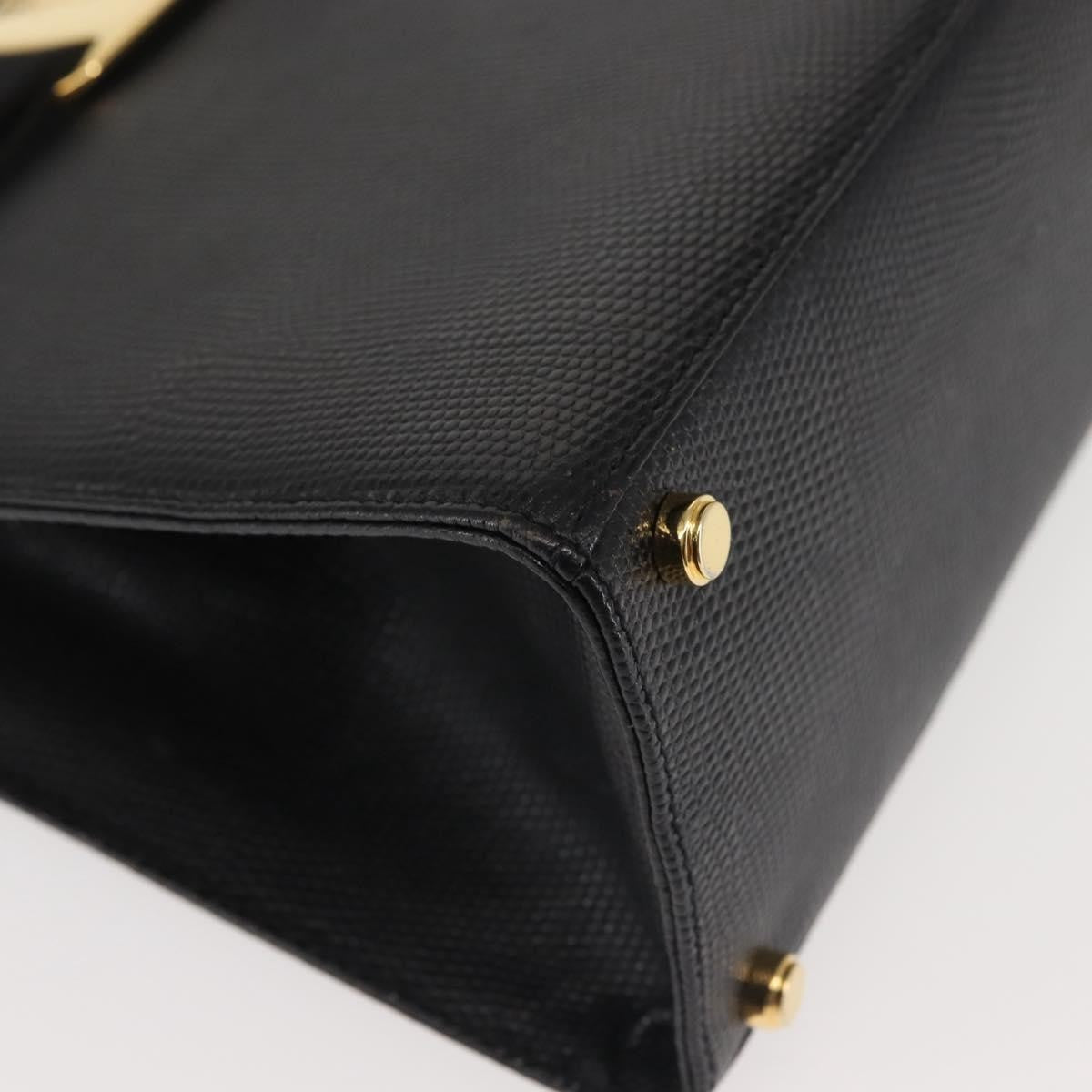 Salvatore Ferragamo Convertible Vara Bow Tote Leather, BLACK, LEATHER, Tote bag