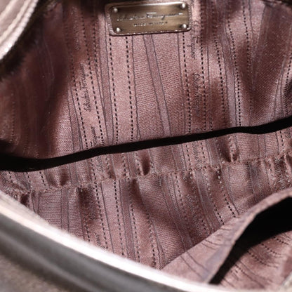 Salvatore Ferragamo Sofia Satchel Leather, BEIGE, LEATHER, Handbag