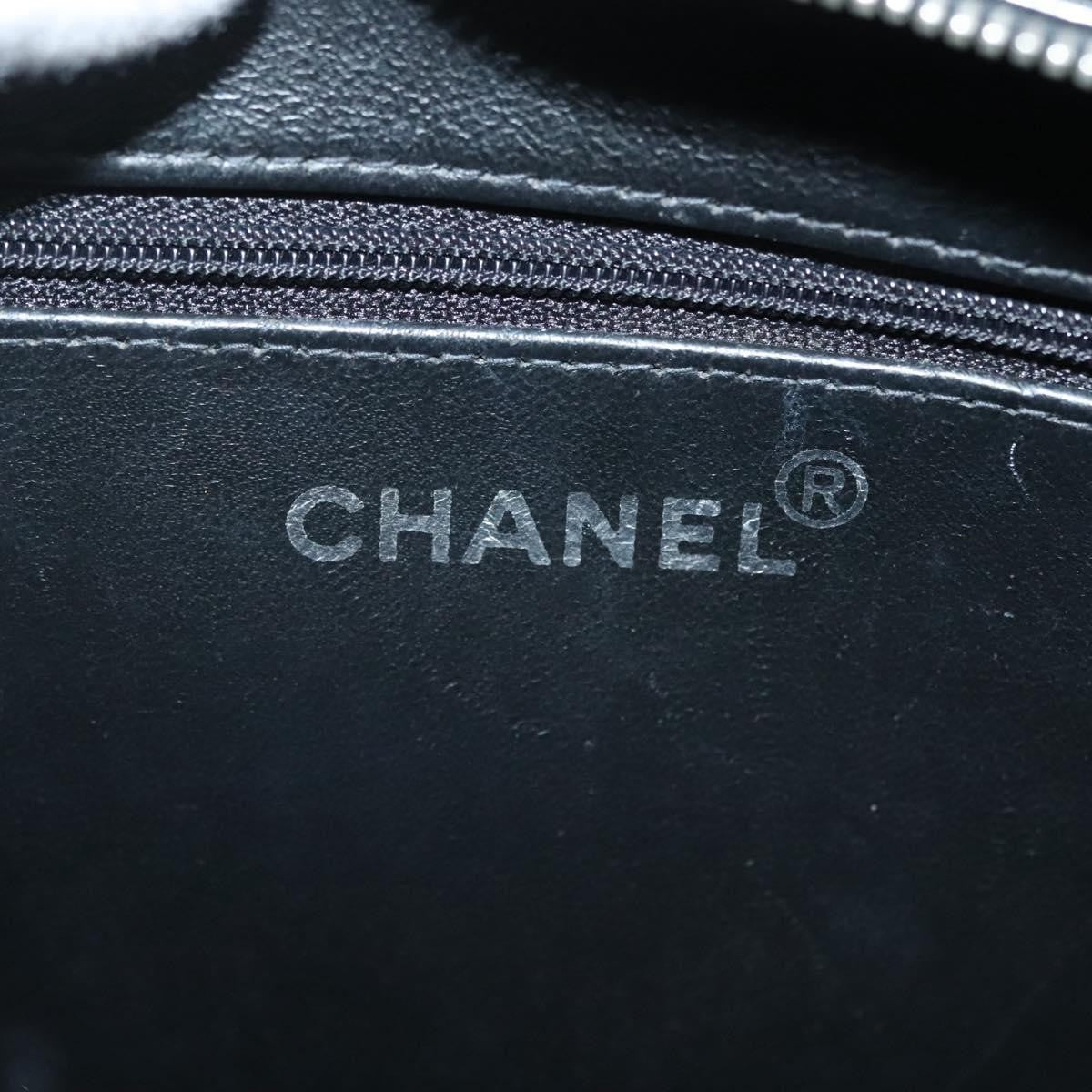 Chanel Vintage CC Lock Pocket Chain Tote Patent, BLACK, PATENT_LEATHER, Handbag