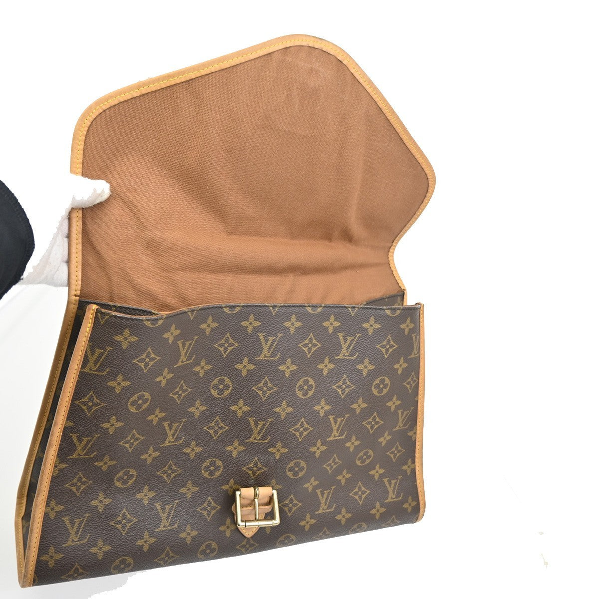 Louis Vuitton Beverly Briefcase Monogram Canvas, BROWN, CANVAS, Briefcase