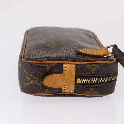 Louis Vuitton Pochette Marly Bandouliere Bag Monogram Canvas, BROWN, CANVAS, Shoulder bag