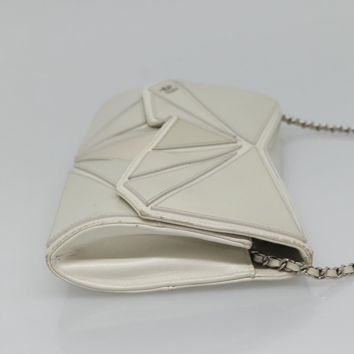 Chanel Midnight Swim Clutch Leather, GRAY, LEATHER, Clutche & pouche