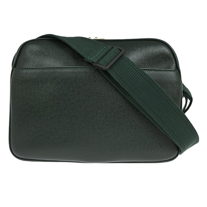 Louis Vuitton Reporter Bag Taiga Leather, GREEN, LEATHER, Shoulder bag