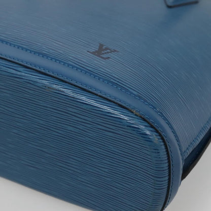 Louis Vuitton Lussac Handbag Epi Leather, BLUE, LEATHER, Shoulder bag