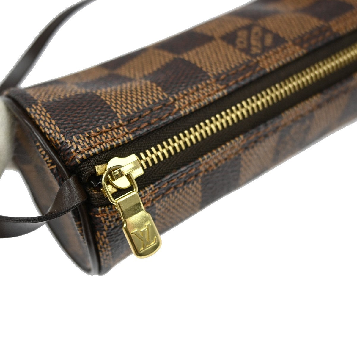 Louis Vuitton Papillon Pochette Damier, BROWN, CANVAS, Clutche & pouche