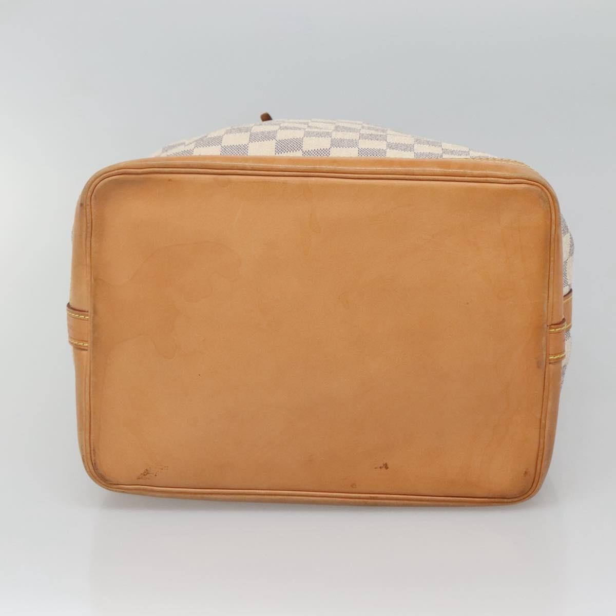 Louis Vuitton Noe Handbag Damier, White, Canvas, Shoulder Bag