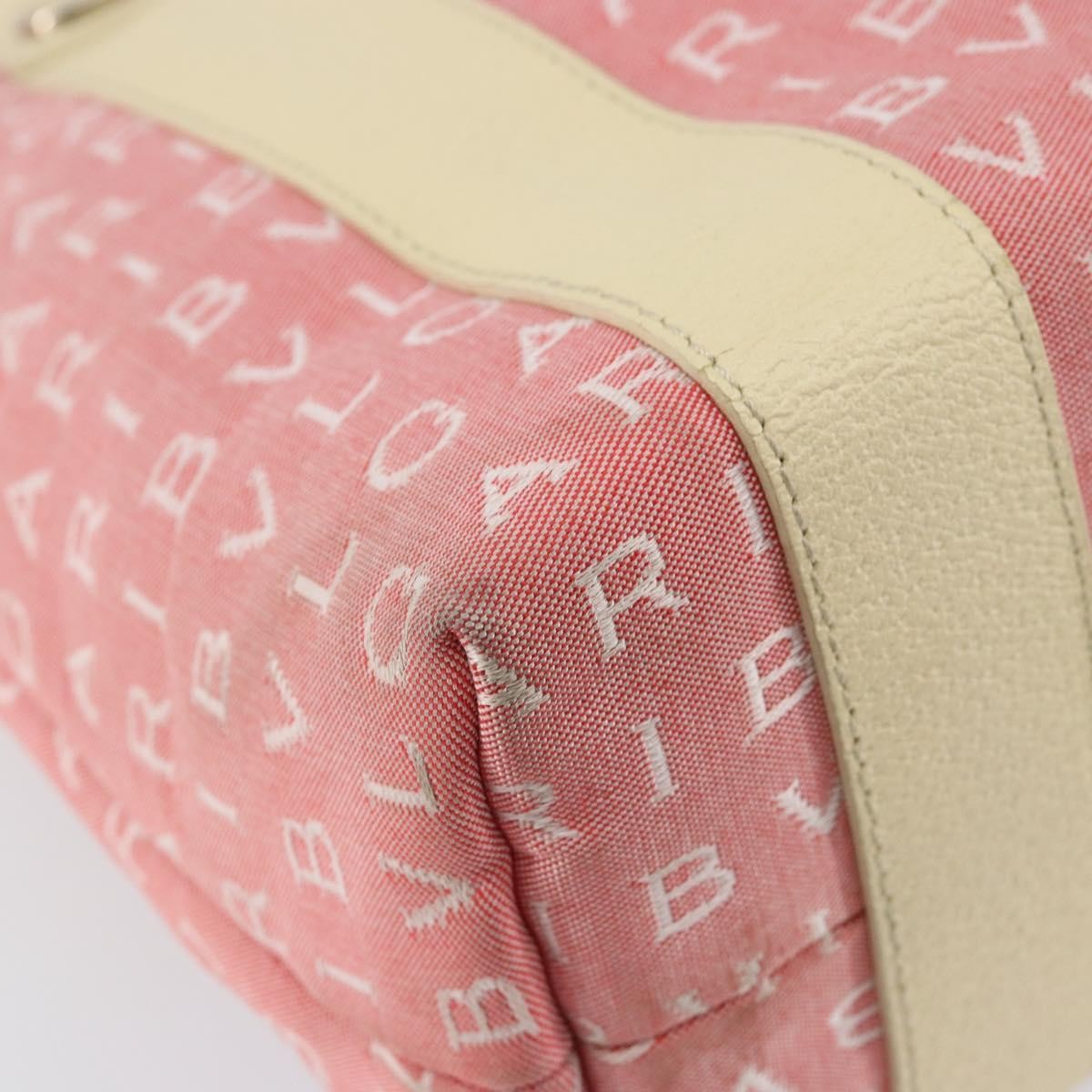 Bvlgari Logomania Handbag Canvas, PINK, CANVAS, Handbag