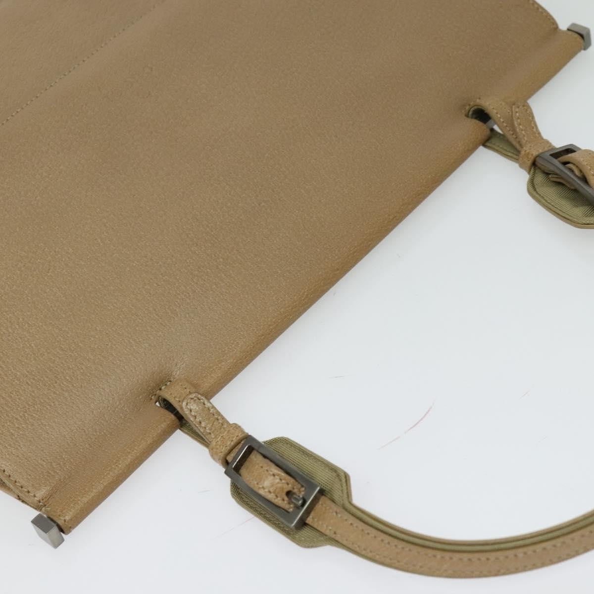 Gucci Vintage Shoulder Bag Leather, BEIGE, LEATHER, Shoulder bag