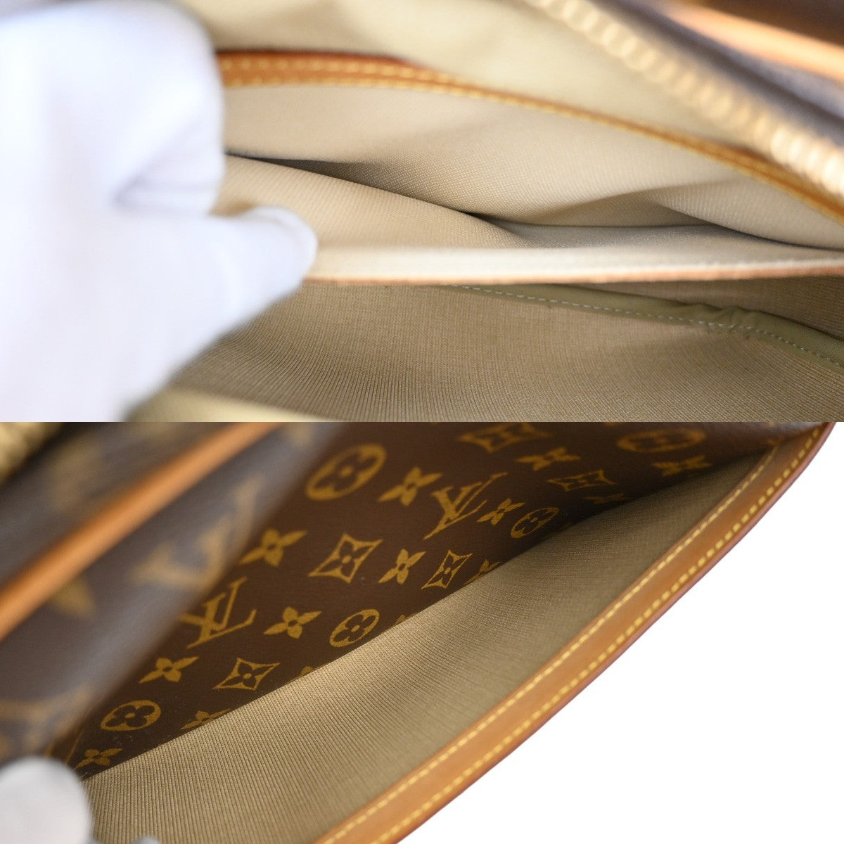 Louis Vuitton Reporter Bag Monogram Canvas, BROWN, CANVAS, Shoulder bag